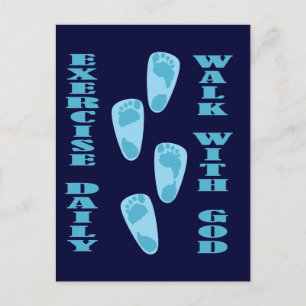 Carte Postale Exercice Quotidien - Marche avec Dieu (Matt 11:28-