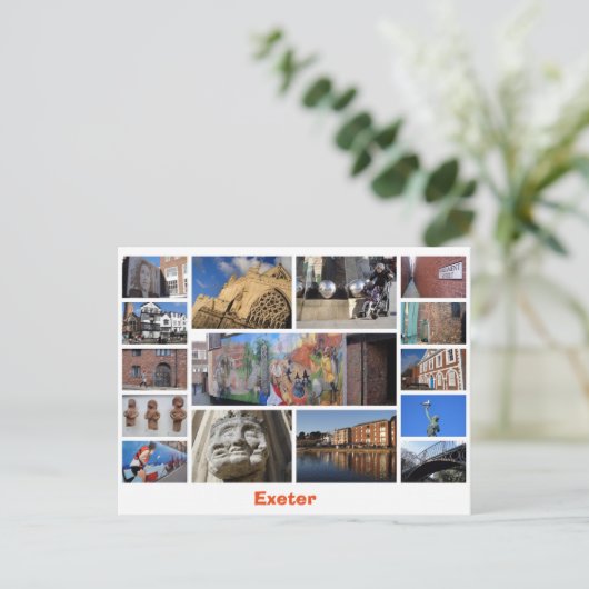 Carte postale Exeter (Debout devant)