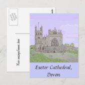 Carte postale Exeter Cathedral (Devant / Derrière)