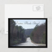 Carte Postale Exeter, Rhode Island (Devant / Derrière)