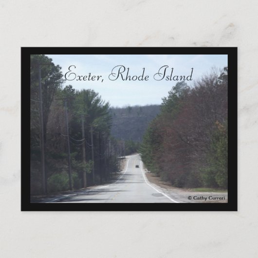 Carte Postale Exeter, Rhode Island (Devant)
