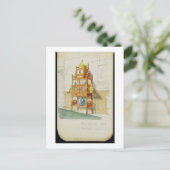 Carte Postale Exhibition Cabinet, c.1860s-70s (w/c & pencil on p (Debout devant)