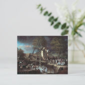 Carte Postale Exhumation du Mastodon, 1806 (Debout devant)