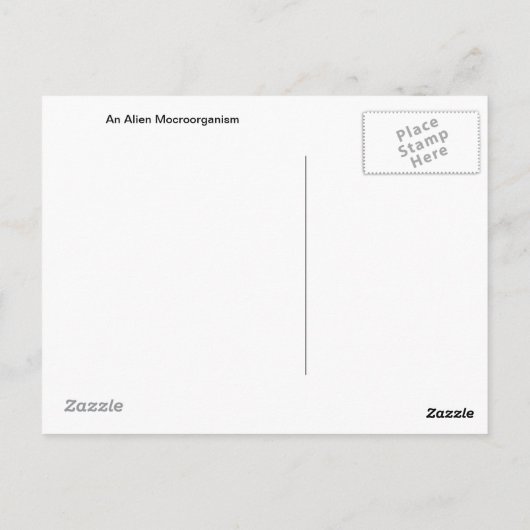 Carte Postale Exobiologie (Dos)