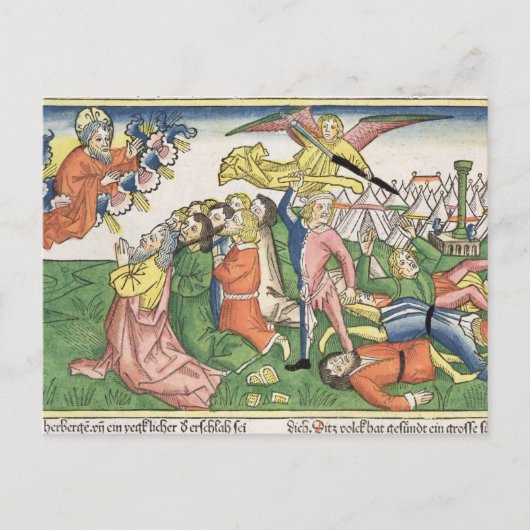 Carte Postale exodus 32 15-23 Moïse breaking the stone tablets, (Devant)