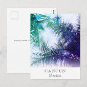 Carte Postale *~* Exotic AP25 Feuille de palme Personnaliser - V (Devant / Derrière)