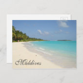 Carte Postale Exotic Tropical Island Maldives Beach (Devant / Derrière)