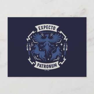 Carte Postale Expecto Patronum Graphisme Silhouette Vintage