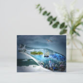 Carte Postale Expédier dans une bouteille (Debout devant)