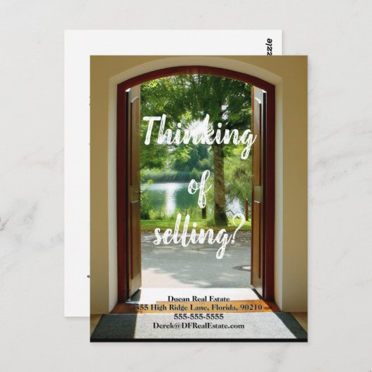 Carte Postale Expéditeur de Référence Immobilière – Vendre Plus  (Devant / Derrière)