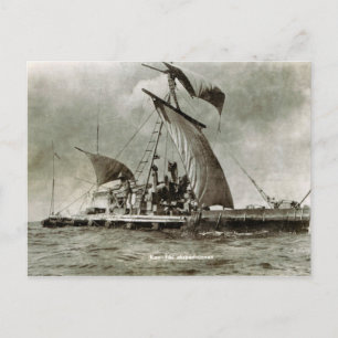 Carte Postale Expedition de Kontiki, Thor Heyerdahl, 1947