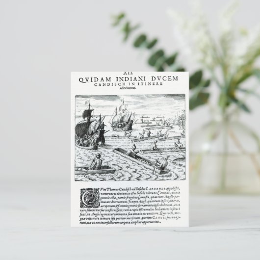 Carte Postale Expédition de Thomas Cavendish (Debout devant)