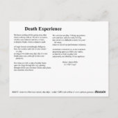 CARTE POSTALE EXPÉRIENCE DE LA MORT (Dos)