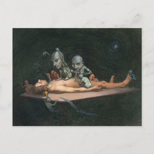 Carte Postale Expérience de mort imminente d'un homme et esprits (Devant)