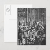 Carte Postale Expérience électrique faite sur un homme (Devant / Derrière)