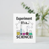 Carte Postale Expérience scientifique C'est une science (Debout devant)