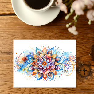 Carte Postale Expériences de Rangoli au quotidien