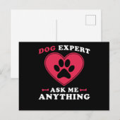 Carte Postale Expert Chien (Devant / Derrière)