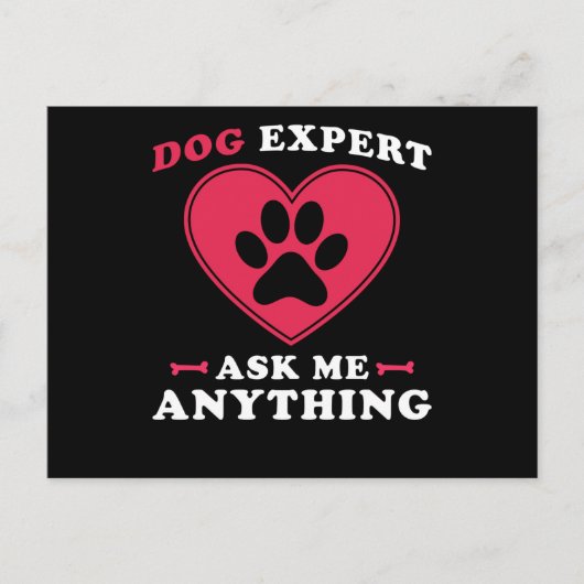 Carte Postale Expert Chien (Devant)