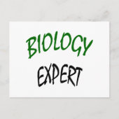 Carte Postale Expert en biologie (Devant)