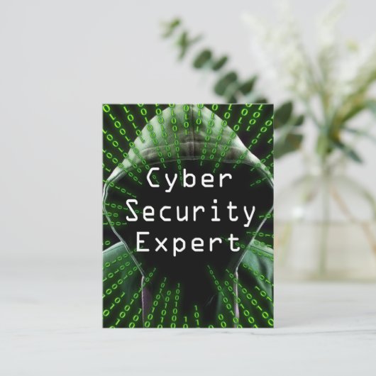 Carte Postale Expert en cybersécurité (Debout devant)