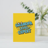 Carte Postale expert niveau papy (style cartoon) (Debout devant)