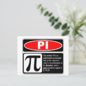 Carte Postale Explication Pi (Debout devant)