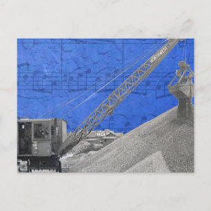 Carte Postale Exploitant de grue vintage Grue Nord-Ouest