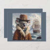 Carte Postale Explorateur arctique de Koala (Devant / Derrière)