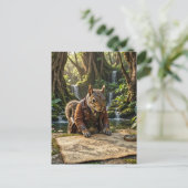 Carte Postale Explorateur Écureuil Mignon (Debout devant)