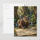 Carte Postale Explorateur Écureuil Mignon (Devant / Derrière)
