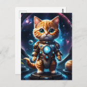 Carte Postale Explorateur intergalactique : Ginger Astronaut Kit (Devant / Derrière)