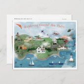 Carte Postale Exploration de la côte San Pedro Illustration (Devant / Derrière)