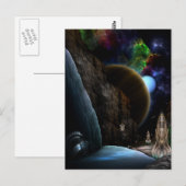 Carte Postale Exploration De L'Art Fractal Spatial (Devant / Derrière)