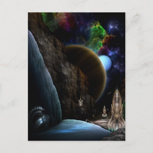 Carte Postale Exploration De L'Art Fractal Spatial (Devant)
