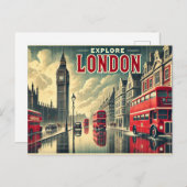 Carte Postale "Explore Londres" (Devant / Derrière)