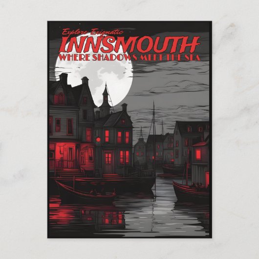 Carte Postale Explorez Innsmouth énigmatique (Devant)