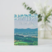 Carte Postale Explorez la capitale du Costa Rica : San José (Debout devant)