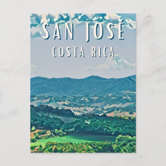 Carte Postale Explorez la capitale du Costa Rica : San José (Devant)