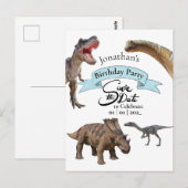 Carte Postale Explorez le Monde du Dinosaure Jurassique (Devant / Derrière)