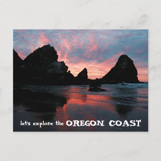 Carte Postale Explorez Oregon Coast Sunrise Harris Beach (Devant)