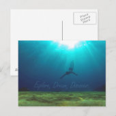 Carte Postale Explorez, Rêvez, Découvrez - Snorkel (Devant / Derrière)