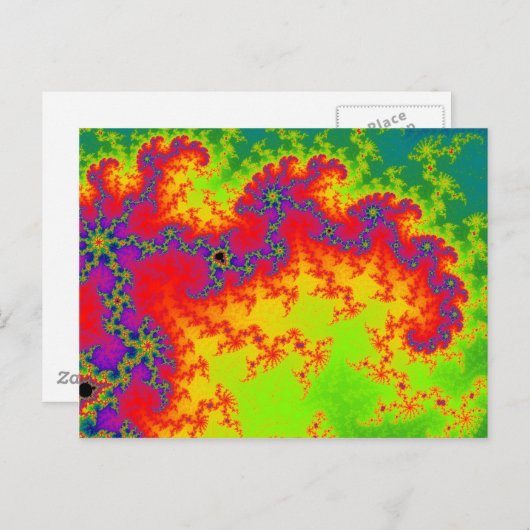 Carte Postale Exploser l'arc-en-ciel (Devant / Derrière)