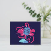 Carte Postale Explosion d'art microphone (Debout devant)