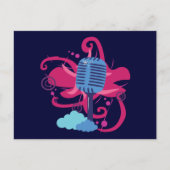Carte Postale Explosion d'art microphone (Devant)