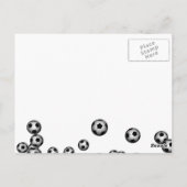 Carte Postale Explosion de balle de football (Dos)