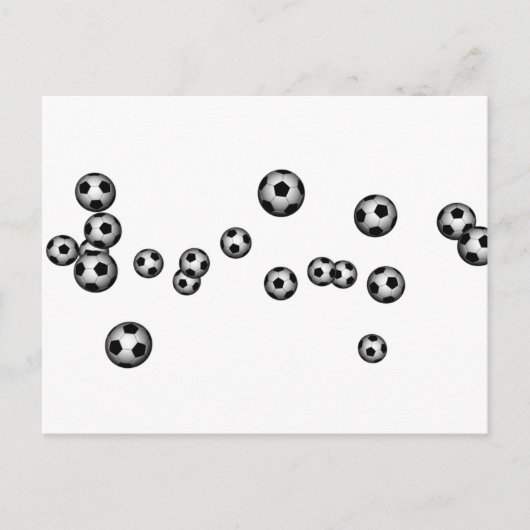 Carte Postale Explosion de balle de football (Devant)