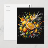 Carte Postale Explosion de Citrus (Devant / Derrière)