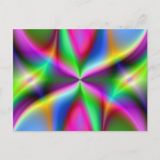 Carte Postale Explosion de couleur Arc-en-ciel Cadeaux d'art fra (Devant)