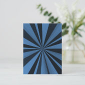 Carte Postale Explosion de couleur - Bleu (Debout devant)
